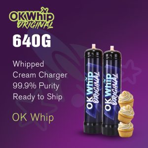 0.95L Whipped Cream Chargers Nitrous Oxide N2O 640G OKwhip