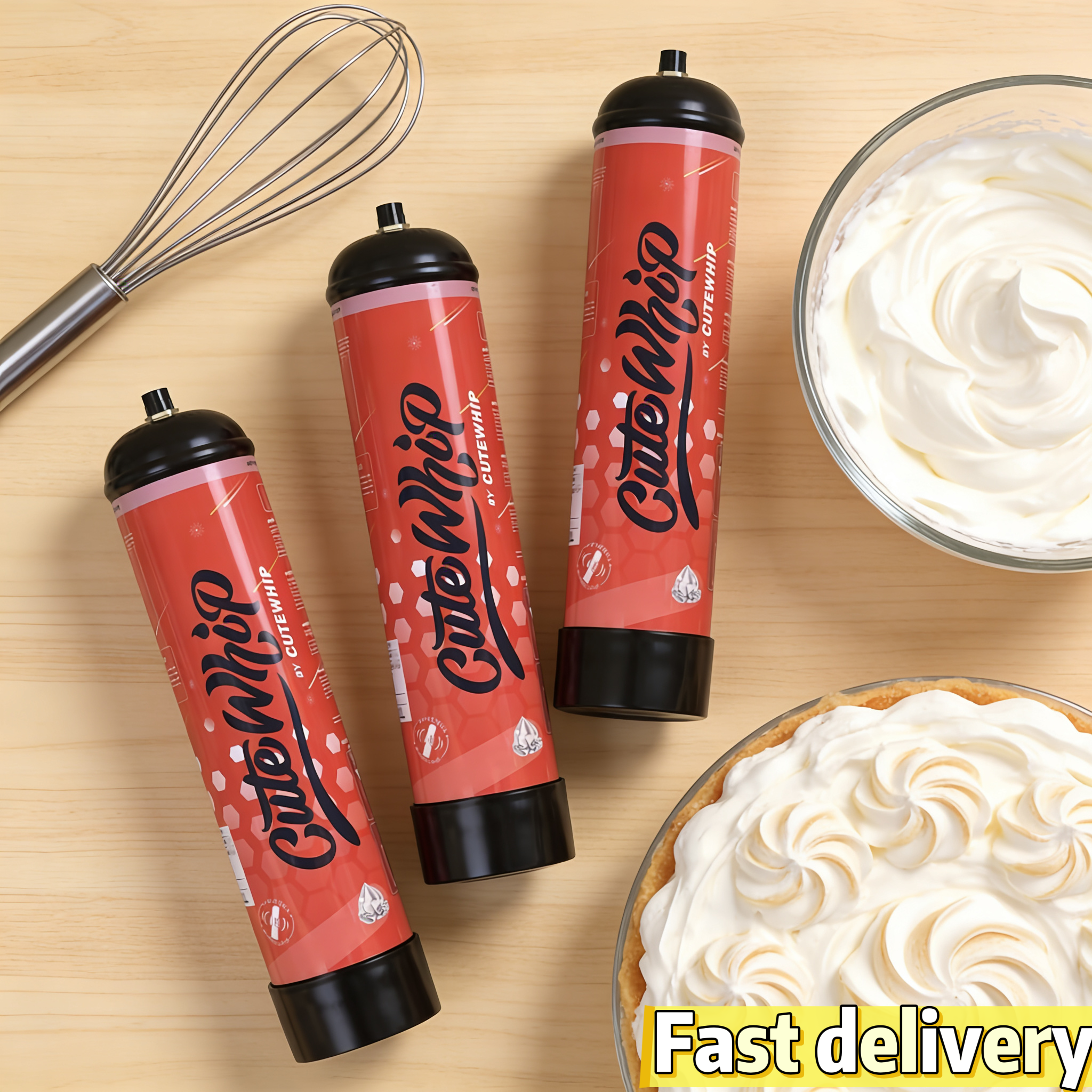 0.95L Whipped Cream Chargers Nitrous Oxide N2O 640G Cutewhip - Image 4
